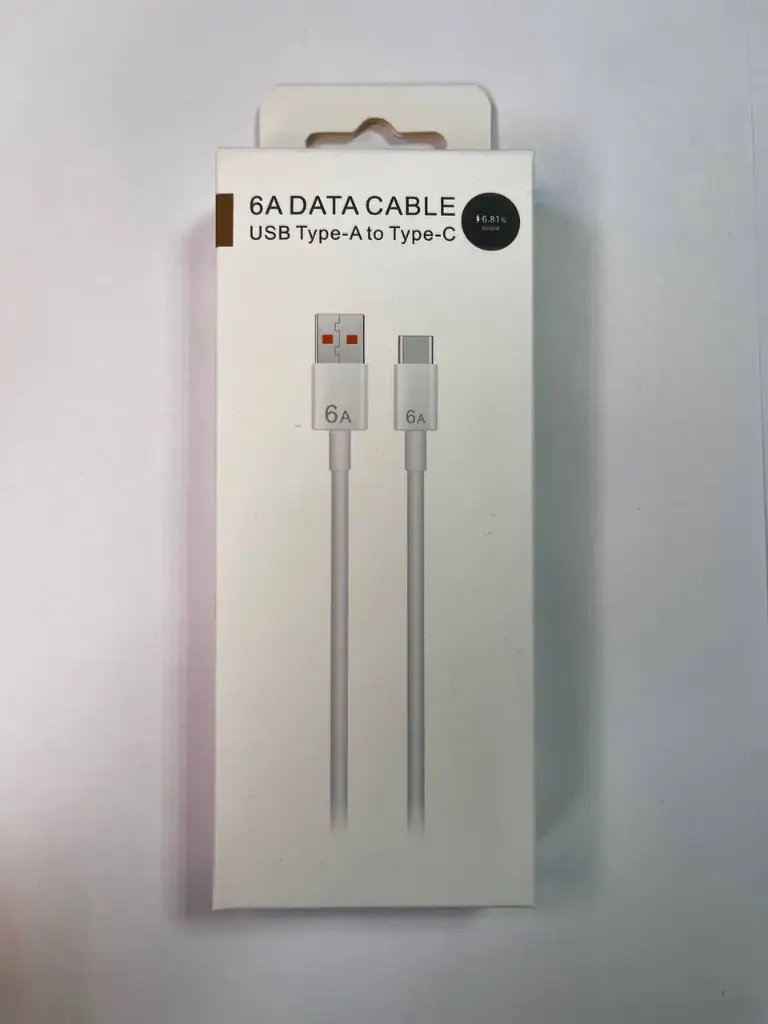 Кабель USB - Type-C для Huawei (6A, 66W, чип SuperCharger) Белый 