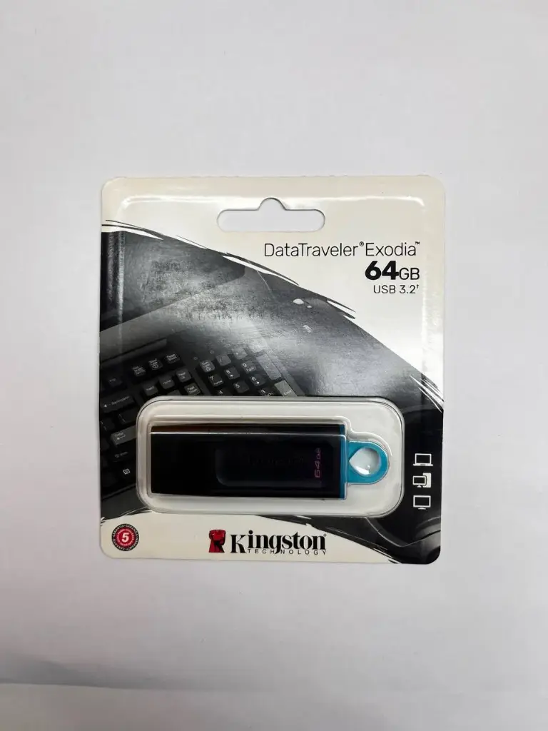 USB-флеш (USB 3.2) 64GB Kingston DataTraveler Exodia Черный