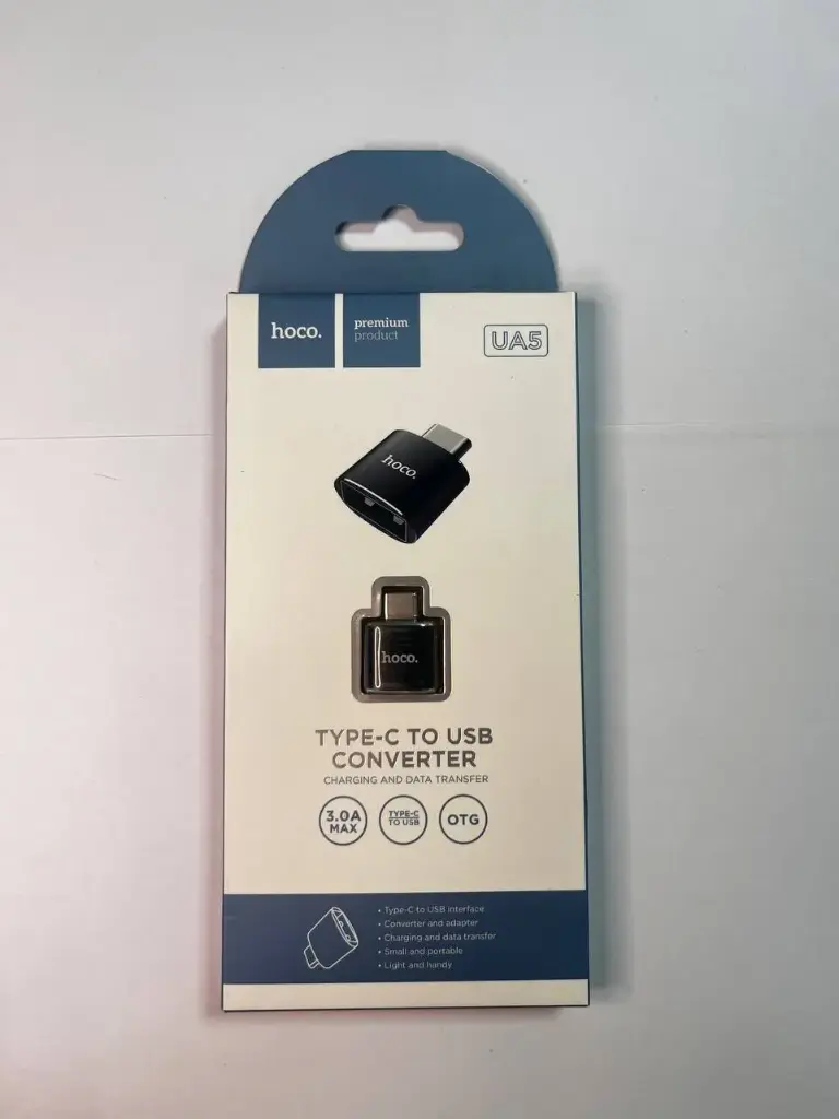Адаптер Type-C - OTG Hoco UA5 Черный 