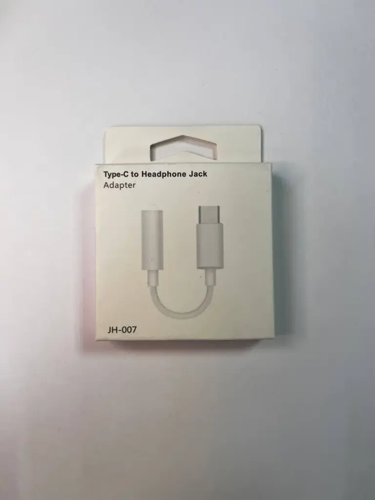 Адаптер Type-C - to Headphone Jack JH-007 Белый