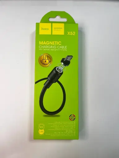 Кабель USB - Micro USB Hoco Magnetic X52 (2.4А) Черный 
