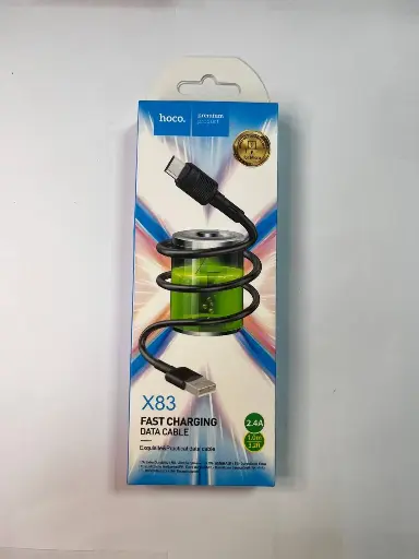 Кабель USB - MicroUSB Hoco X83 (2.4A) Черный