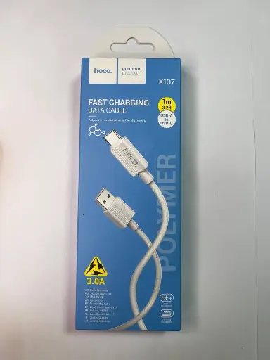 Кабель USB - Type-C Hoco X107 (3A) Белый