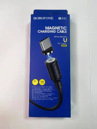 Кабель  Borofone Bx41 Magnetic Chaging Cable USB-Type-C 3A, 1m,