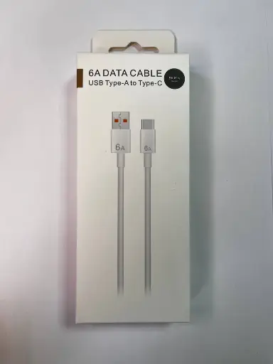 Кабель USB - Type-C для Huawei (6A, 66W, чип SuperCharger) Белый 