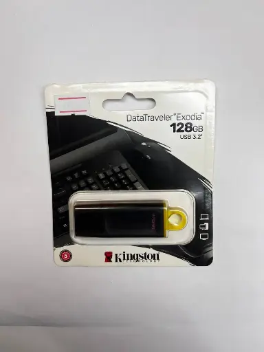 USB-флеш (USB 3.2) 128GB Kingston DataTraveler Exodia Onyx Черный