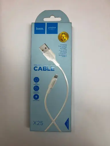 Кабель USB - Lightning Hoco X25 (2А) Белый